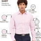Raymond Men Pink Slim Fit Checks Formal Shirt