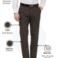 Raymond Men Brown Slim Fit Checks Trouser