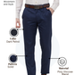Raymond Men Blue Slim Fit Solid Trouser