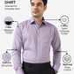 Raymond Men Purple Slim Fit Structure Formal Shirt