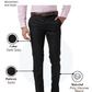 Raymond Men Grey Slim Fit Solid Trouser