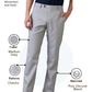 Park Avenue Men Grey Regular Fit Checks Trouser