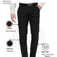 Raymond Men Brown Slim Fit Checks Trouser