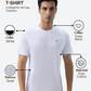 Raymond Men White Regular Fit Solid Crew Neck Collar T-Shirt