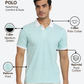 Raymond Men Green Modern Fit Print Polo Neck Collar T-shirt
