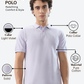 Raymond Men Purple Modern Fit Solid Polo Neck Collar T-shirt