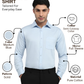 Raymond Men Blue Slim Fit Solid Formal Shirt