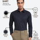 Raymond Men Blue Slim Fit Print Formal Shirt