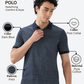 Raymond Men Blue Modern Fit Print Polo Neck Collar T-shirt