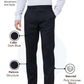 Park Avenue Men Blue Regular Fit Structure Trouser