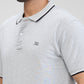 Colorplus Grey Solid Regular Fit Cotton T-Shirt