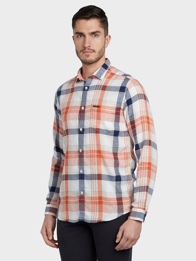 Colorplus Orange Casual Shirt 