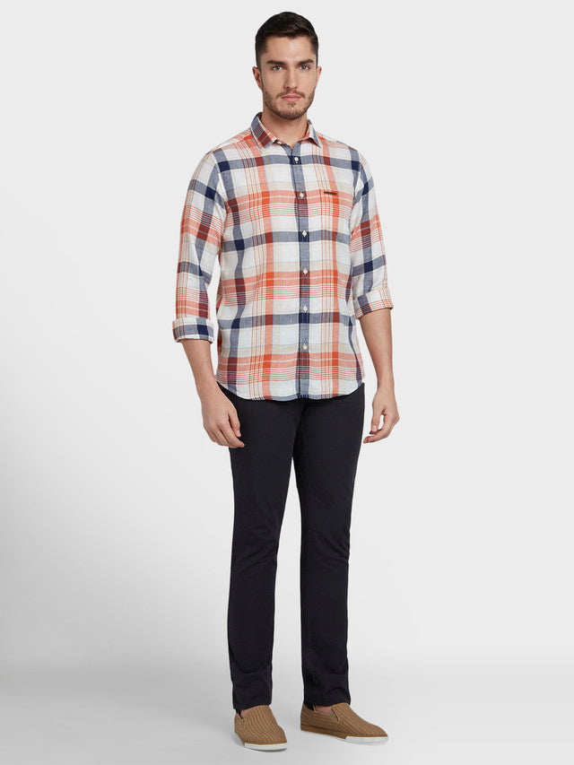 Colorplus Orange Casual Shirt 