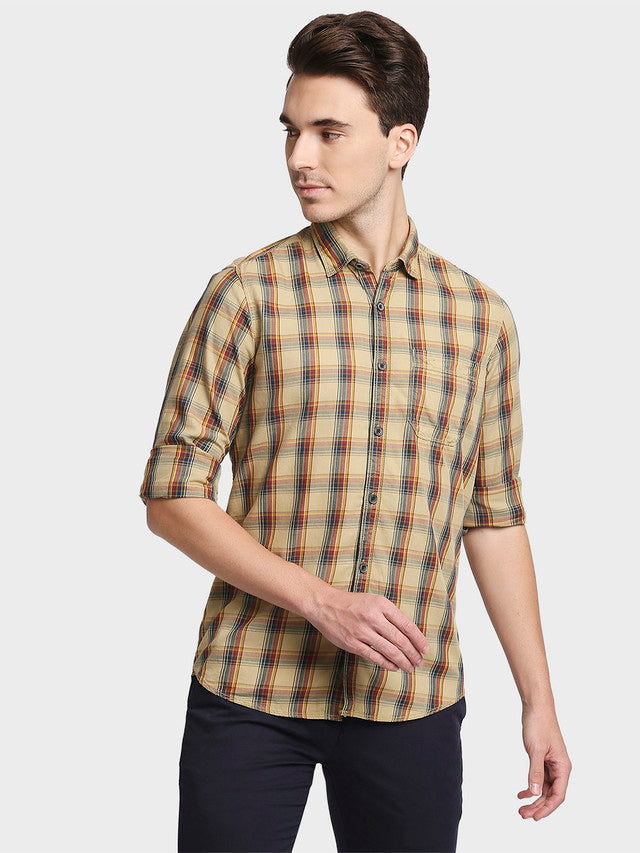 Colorplus Beige Casual Shirt 