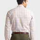 Colorplus Men Brown Checkered Contemporary Fit Full Sleeve Shirt