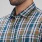 Colorplus Green Checks Slim Fit Full Sleeve Cotton Shirt