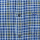 Colorplus Blue Checks Slim Fit Cotton Casual Shirt