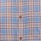 Colorplus Men Blue Checks Slim Fit Cotton Casual Shirt