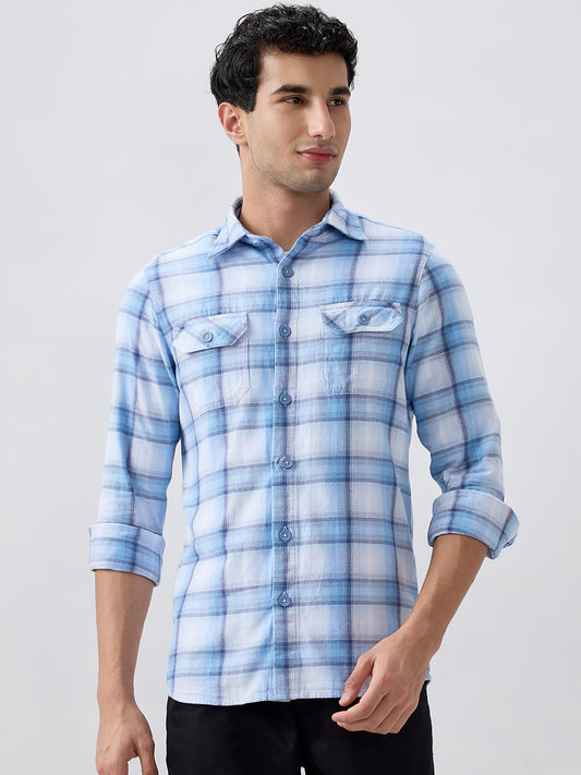 Colorplus Blue Casual Shirt