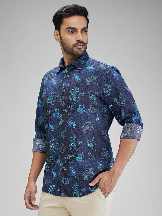 Colorplus Blue Casual Shirt 