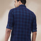 Colorplus Men Blue Regular Fit Checks Casual Shirt