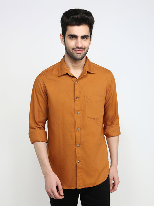 Colorplus Orange Casual Shirt 