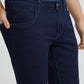 Men Blue Tapered Fit Warp Chambray Cotton Blend Jeans