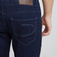 Men Blue Tapered Fit Warp Chambray Cotton Blend Jeans