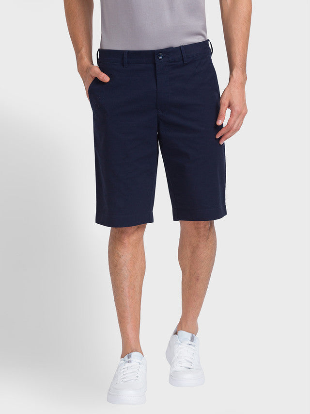 Colorplus Men Blue Solid Contemporary Fit Shorts – MyRaymond