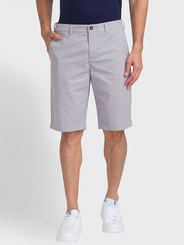 Colorplus Men Grey Solid Contemporary Fit Shorts – MyRaymond