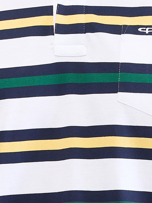 Colorplus White Stripe Classic Fit Cotton T-Shirt