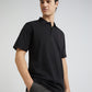 Colorplus Men Black Solid Classic Fit Cotton T-Shirt