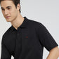 Colorplus Men Black Solid Classic Fit Cotton T-Shirt