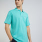 Colorplus Men Green Solid Classic Fit Cotton T-Shirt