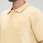 Colorplus Yellow Solid Comfort Fit Cotton T-Shirt