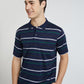 Colorplus Blue Stripe Comfort Fit Cotton T-Shirt