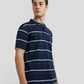 Colorplus Blue Stripe Comfort Fit Cotton T-Shirt