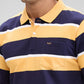 Colorplus Yellow Stripe Regular Fit Cotton T-Shirt