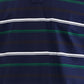 Colorplus Blue Stripe Regular Fit Full Sleeve Cotton T-Shirt