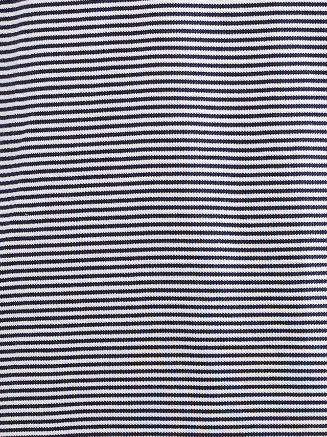 Colorplus Blue Stripe Regular Fit Cotton T-Shirt