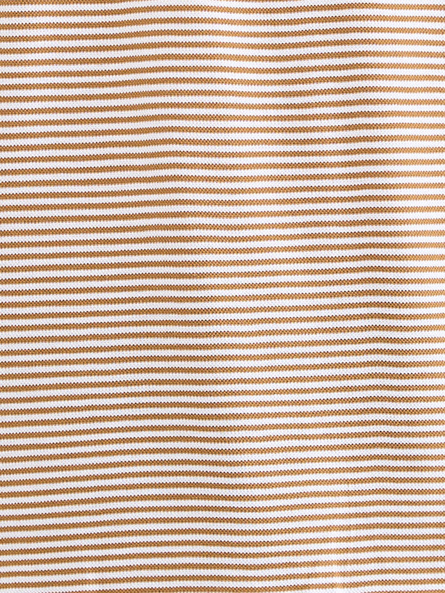 Colorplus Brown Stripe Regular Fit Cotton T-Shirt