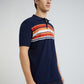 Colorplus Blue Stripe Regular Fit Cotton T-Shirt