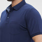 Colorplus Blue Solid Regular Fit Modal Blend T-Shirt