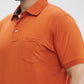 Colorplus Orange Solid Regular Fit Modal Blend T-Shirt