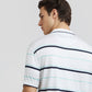 Colorplus White Stripe Engineered Tailored Fit Cotton T-Shirt