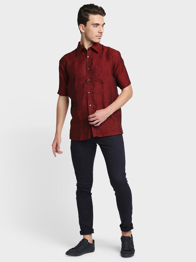 Colorplus Maroon Casual Shirt 