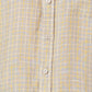 Colorplus Beige Checks Classic Fit Linen Casual Shirt