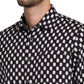 Colorplus Men Black Printed Contemporary Fit Full Sleeve Spread Collar Shirt