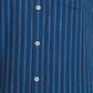 Colorplus Blue Stripe Contemporary Fit Cotton Casual Shirt