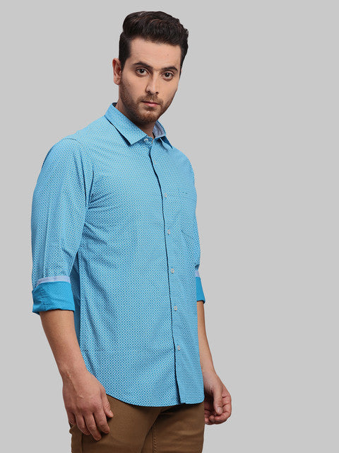 ColorPlus Blue Casual Shirt